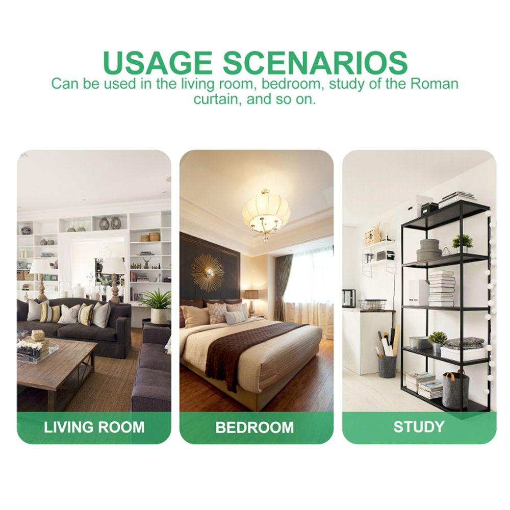 10 Meters Plastic Roller Blind Roman Vertical Shade Beaded Chain Pull Cord Window Curtain Beads Rope with Connectors