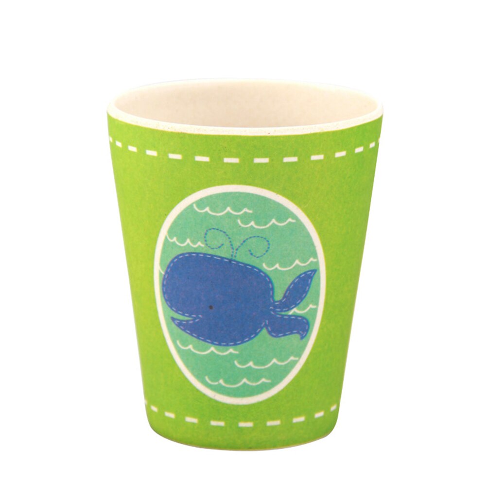 260mL Kawaii Cartoon Animals Bamboo Fiber Mugs Cup for Kids Baby Children: Small Whale