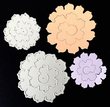 3D Rose Blume Blätter Metall Schneiden Stirbt DIY Schablonen Hochzeit Karte Dekoration Werkzeug Scrapbooking Album Präge Papier Handwerk Schnitte