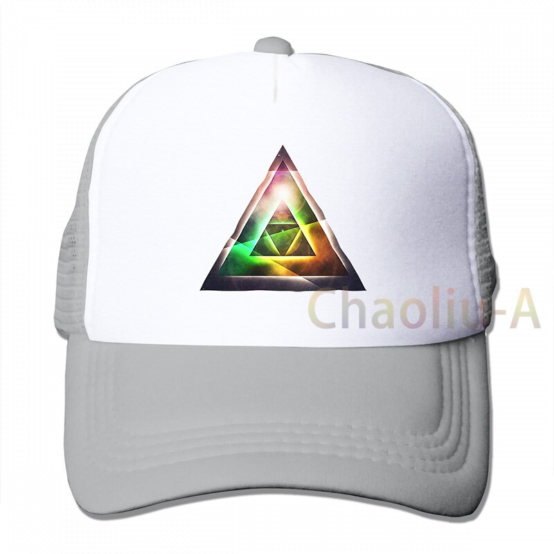 Spiritual Path Triangle Pyramid Chakra Numerology Clip Svg Japan Rianbow Baseball cap men Trucker Hats adjustable cap: 3-Gray