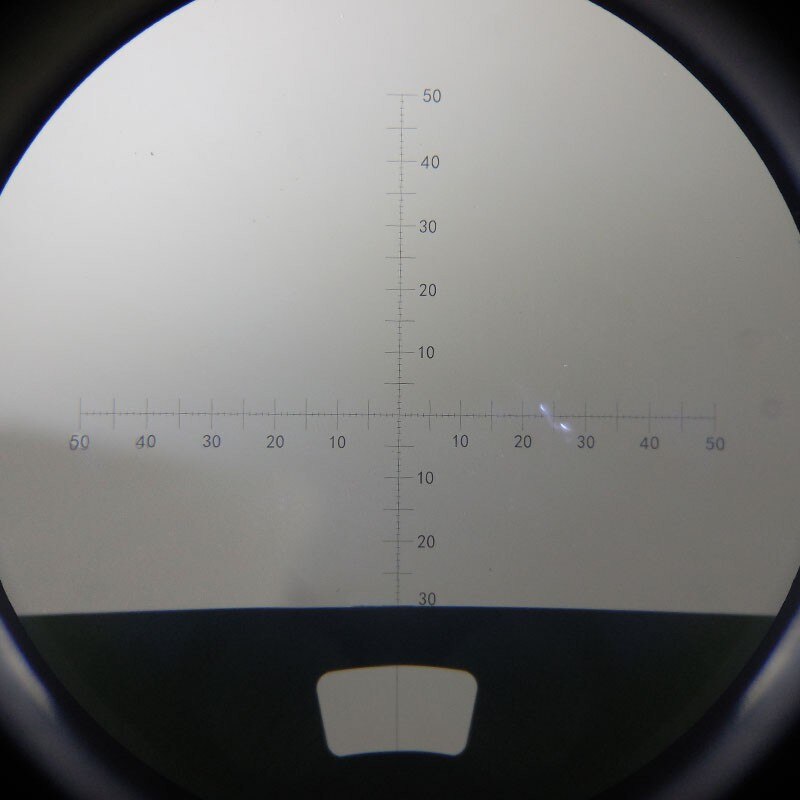 22Mm Diameter Micrometer Schaal Microscoop Optische Oculair Schaal Kalibratie Cross Heerser Raster Schaal Voor Microscoop Verrekijker: MS-1-G