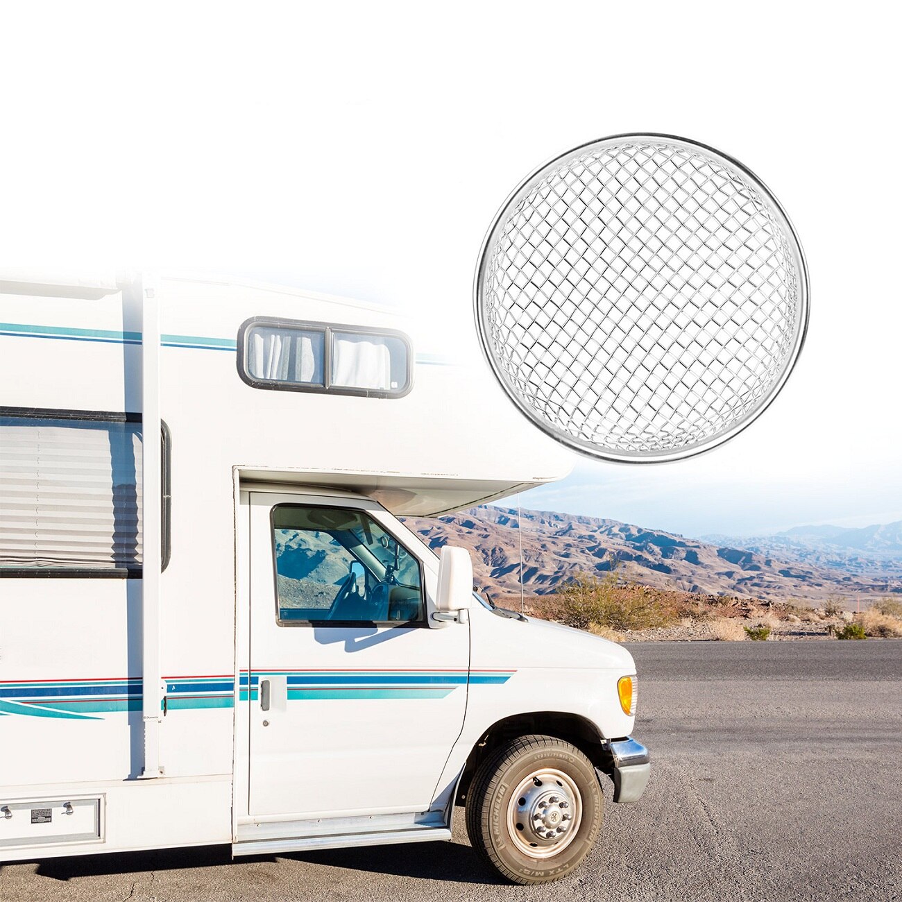 2Pcs Flying Insect Screen RV Furnace Screen Vent Cover RV Screen Covers for Camper