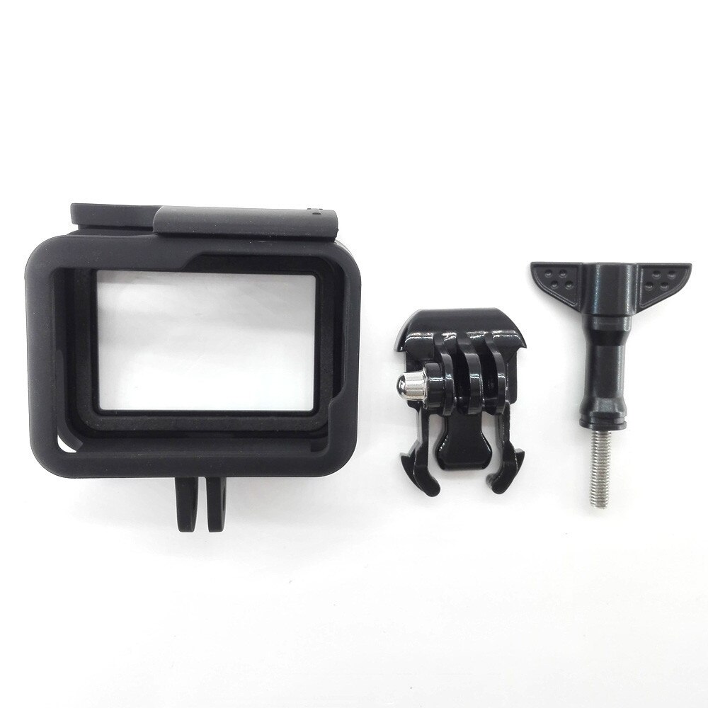 Beschermende Frame Case Standaard Open Shell + Lange Schroef + Base Mount Voor Gopro Hero 5 Zwart Sport Actie Camera accessoire Houder