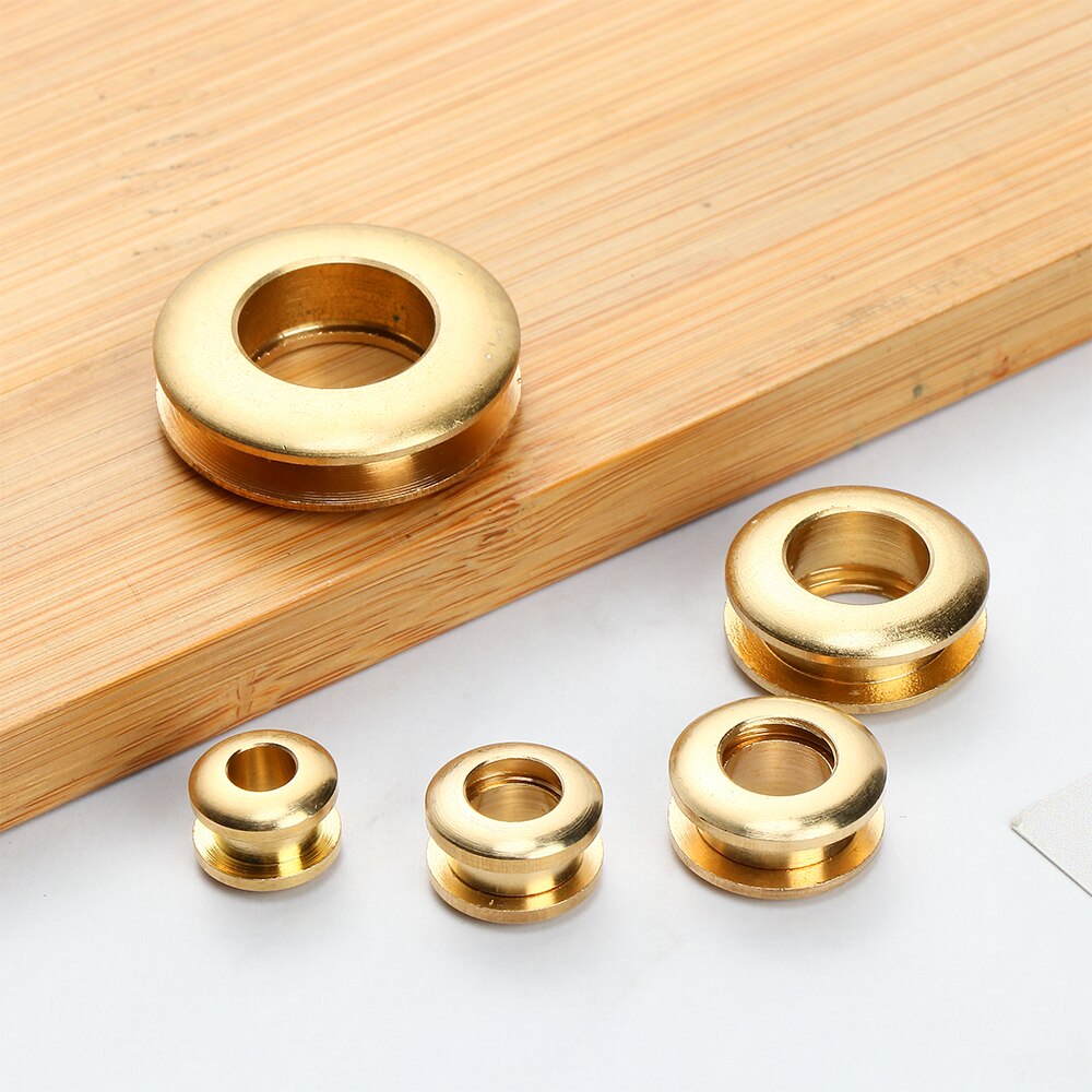 Œillets à vis en laiton massif, 2 pièces, œillets arrière avec œillets de rondelle, accessoire artisanal en cuir pour sac, vêtement, chaussure, vêtements, Jeans, décor de bricolage
