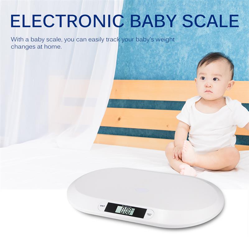 Babyvågar multifunktions digital display av intelligenta pojkar flickor elektroniska vågar tillväxt väger hälsa