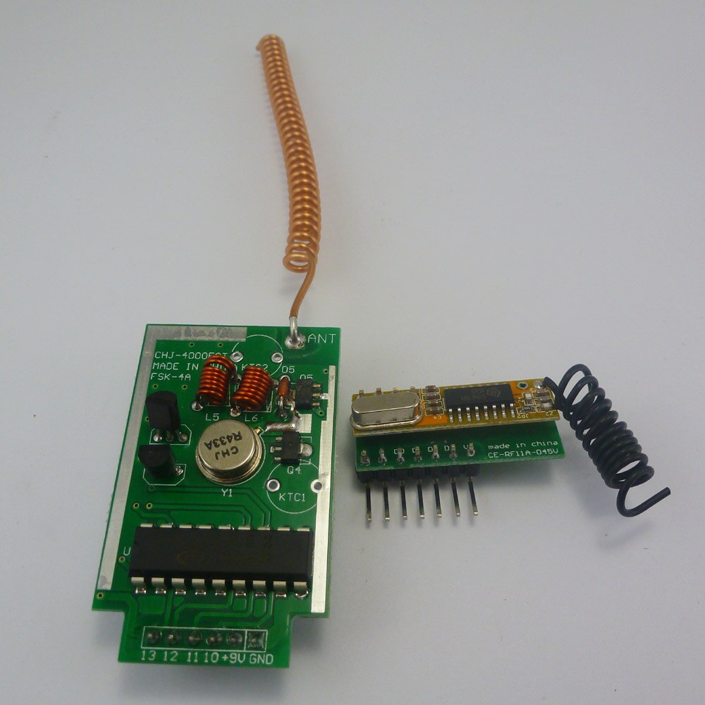 433MHz PT2262 PT2272 EV1527 for Arduino Encoder Decoder RF Delay Wireless Link Kit