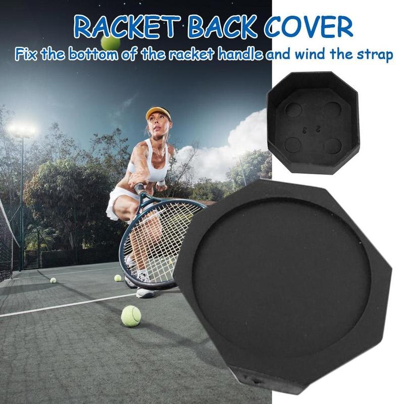 Cubierta trasera para raqueta de tenis y bádminton, cubierta de silicona para MANGO, accesorios para raqueta, cubierta a prueba de golpes, suministros de accesorios deportivos
