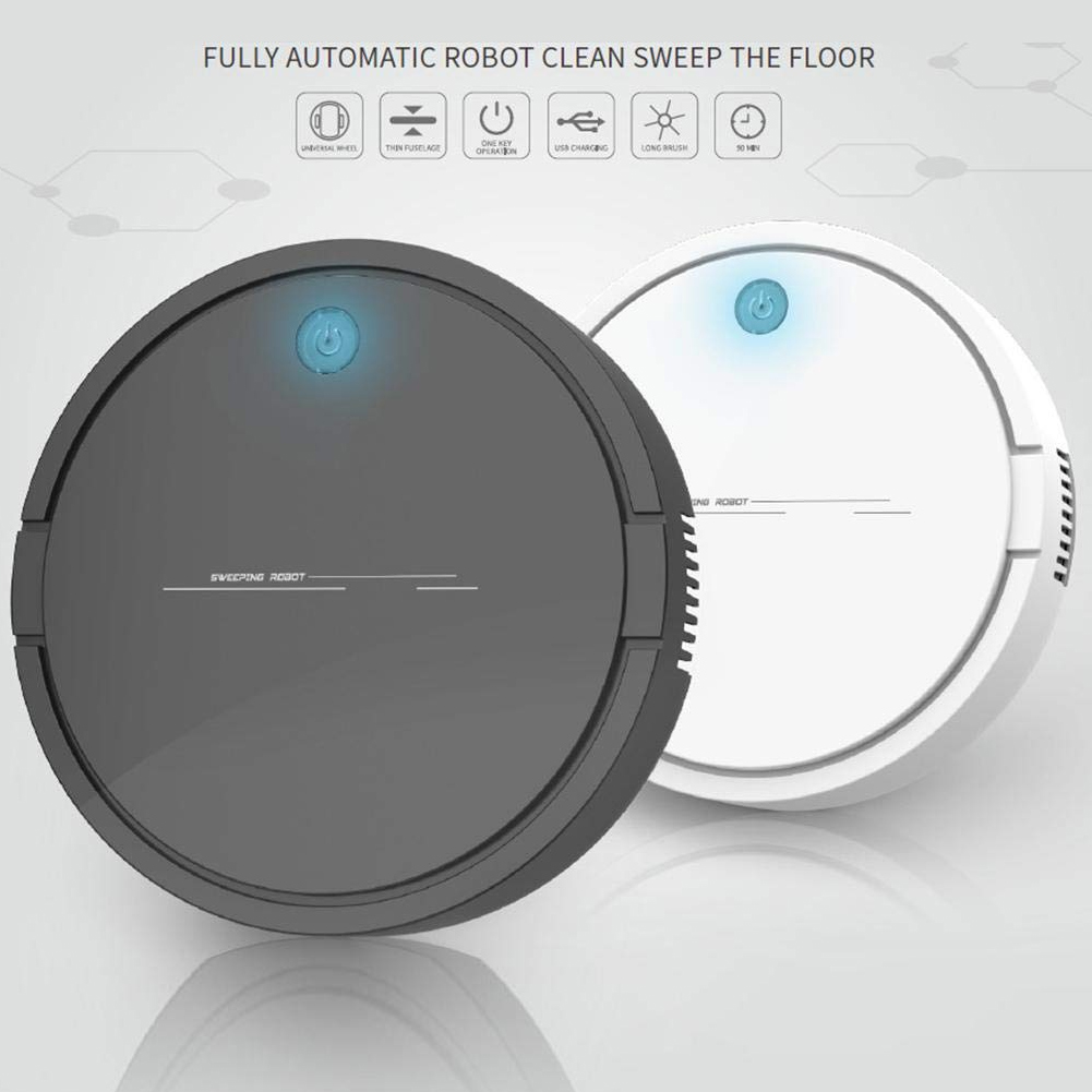 Smart Robot Vacuum Cleaner USB Rechargeable Automatic Sweeping Mopping Robotic Vacuums Machine DIN889