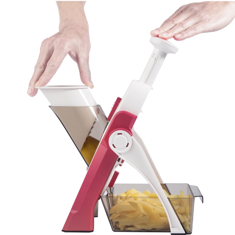 ONCE FOR ALL Utensilios de cocina para cortar verduras y patatas, trituradora de alimentos, rallador de frutas, espesar, Cortador Manual de zanahorias, accesorios de cocina: Red