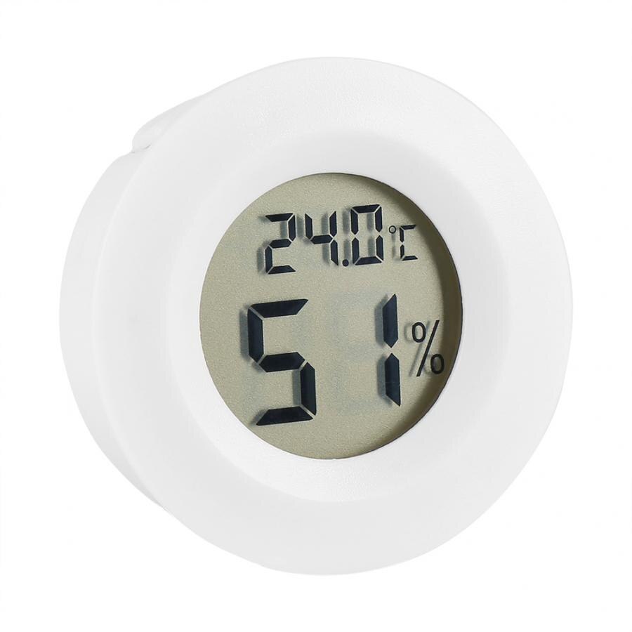 Round Mini LCD Digital Thermometer Hygrometer Meter Temperature Humidity Meter Clear Intuitive Digital Display Instruments