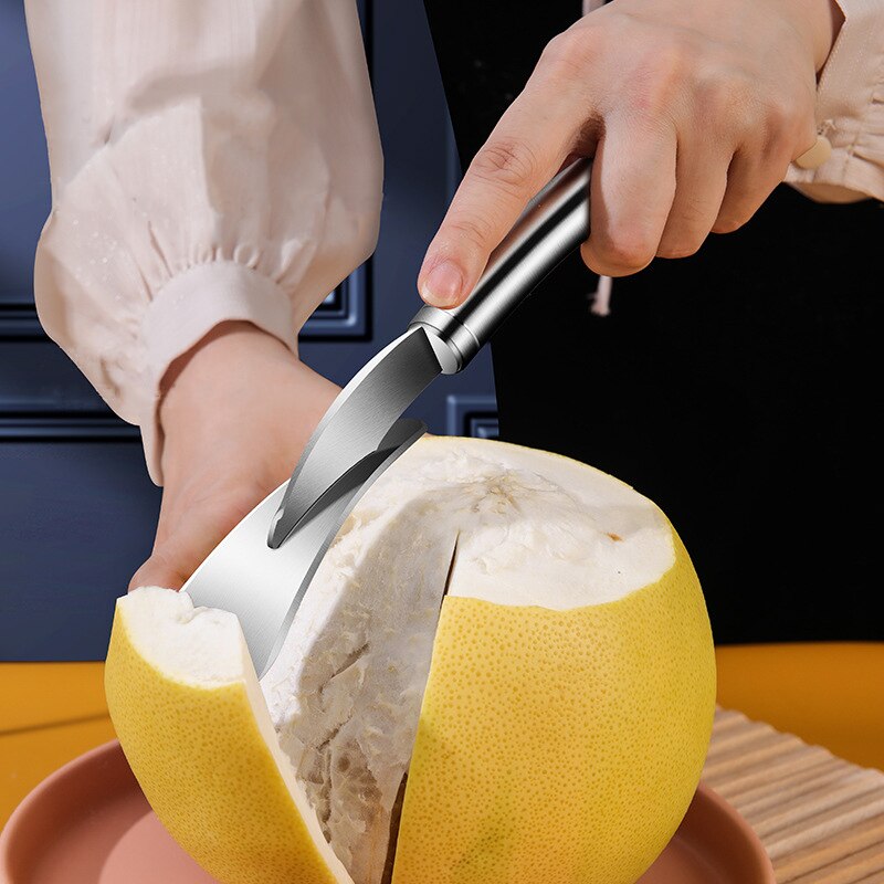 Pelador de naranjas, accesorios de cocina, pomelo, utensilio de acero inoxidable, utensilios geniales, barra de comedor