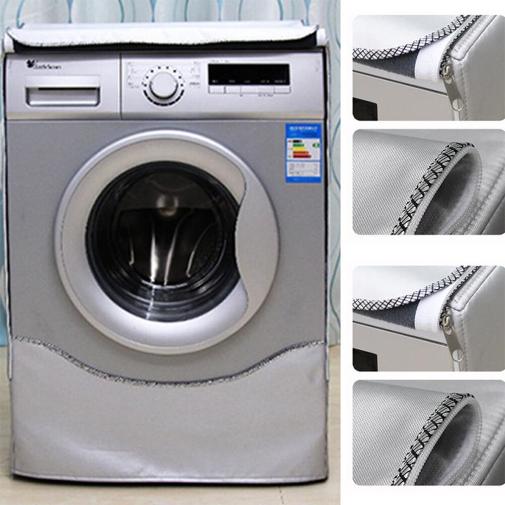 Housse de Machine à laver en Polyester argenté, imperméable, pour
