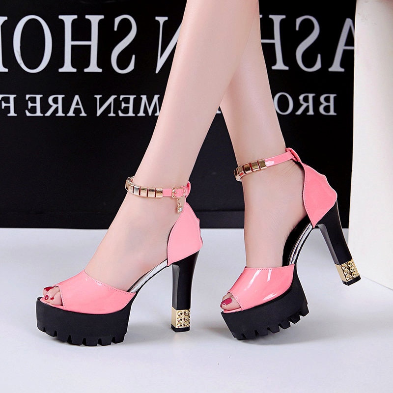Peep Toe Platform High heels Pumps Women Shoes women heels sandals wedding shoes Sandalia Feminina plataforma