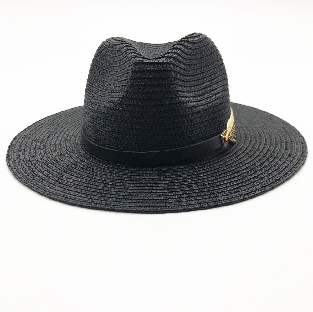 Zomer Britse Riem Vintage Trilby Platte Rand Stroo Grandado