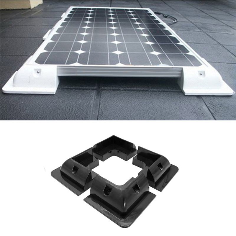 4 Vis De Poteau M10 Avec Angle En L Pour Panneaux Solaires - Longueur 200/250 Mm, Acier Inoxydable, Joint EPDM