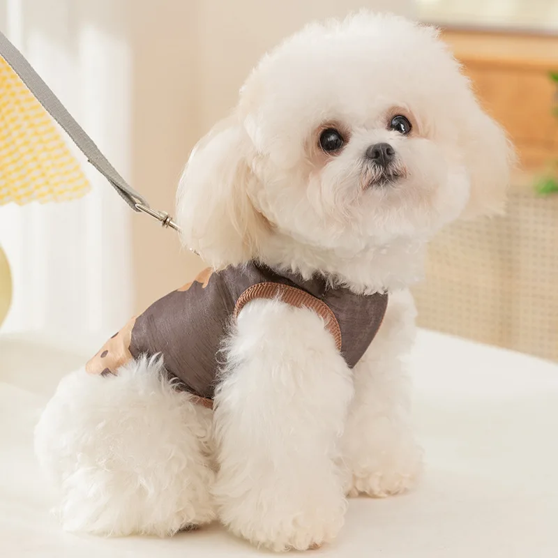 Chaleco de tracción de oso de malla sin mangas para perro y gato, chaleco de refrigeración fino y transpirable, ropa de verano