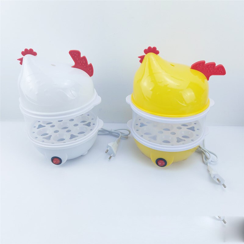 Chick-Shaped 7 Boiled Egg Steamer Pestle Microwave Egg Cooker Cooking Tools Steamed Eggs Noodles Heating Milk Kitchen Gadget