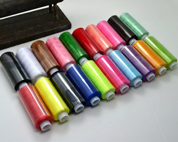 24 Spools Polyester Sewing Thread with 24 Assorted Color Threads (10 Yards) main image 1