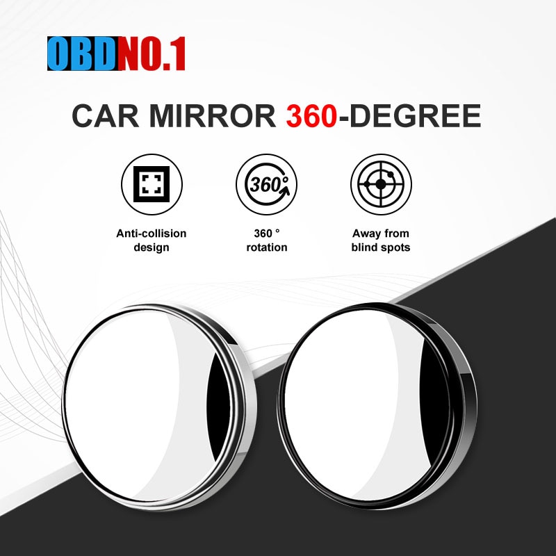 1 paar von 360 Grad Mini Rück Mirr & Auto Rückspiegel Große Vision umkehren Unterstützung blind Stelle Rotierenden Auto zubehör