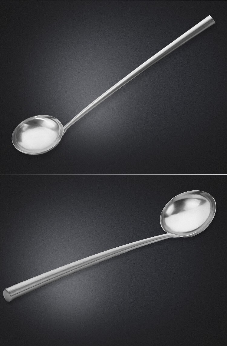 1pc 43cm långa handtag sked rostfritt stål spatel såser sked servis köksredskap verktyg  kx 230