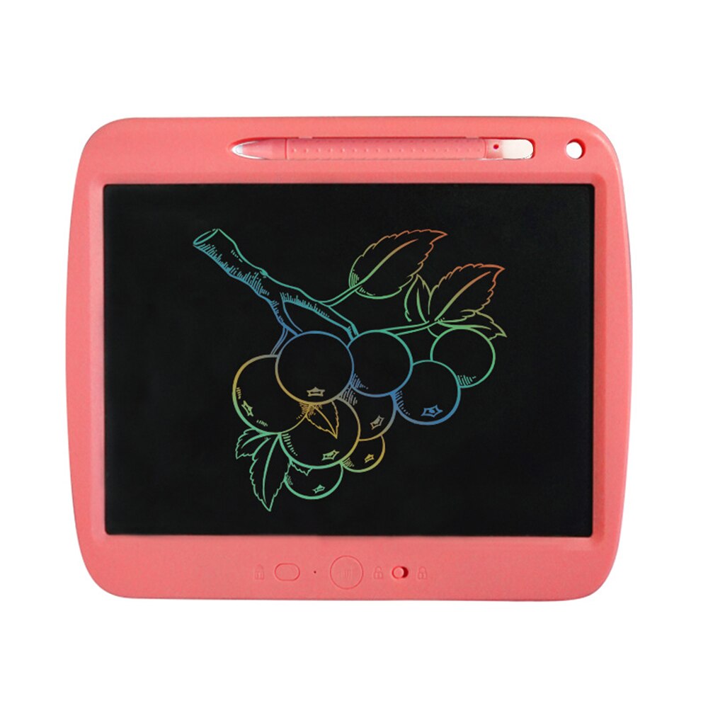 LCD Writing Tablet 9 Inch Partly Erasable Pressure-sensitive Drawing & Writing Board Eye-protective WritingPad for School Office: Pink Multicolored