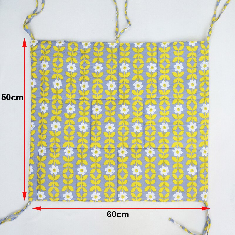 Mousseline boombed hangende opbergzak babybedje merk baby katoenen wieg organizer 60*50cm speelgoed luierzakken voor wieg beddengoedset