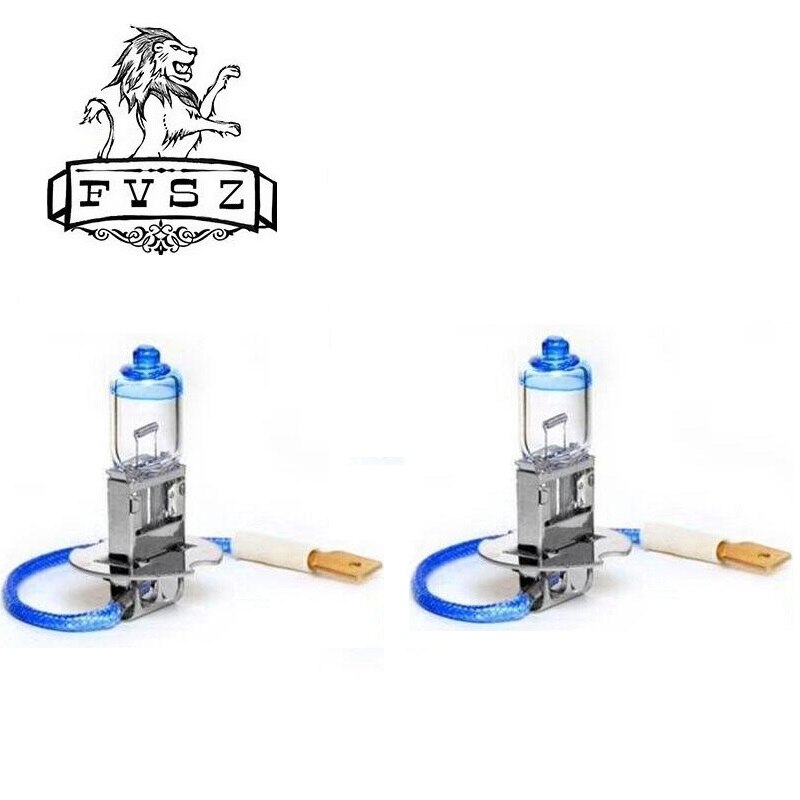 10 stk  h3 12v 55w 5000k auto halogen hovedlys pære supersterk gult lys halogen lys nær lyspærer  ( dc 12v)