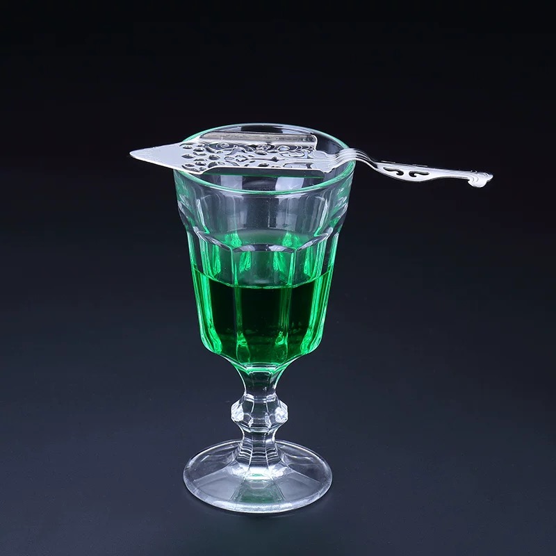 Bar Soul-cucharas de absinto de acero inoxidable, cuchara amarga, utensilios de barra de cóctel, filtro de colador, herramientas profesionales de barman