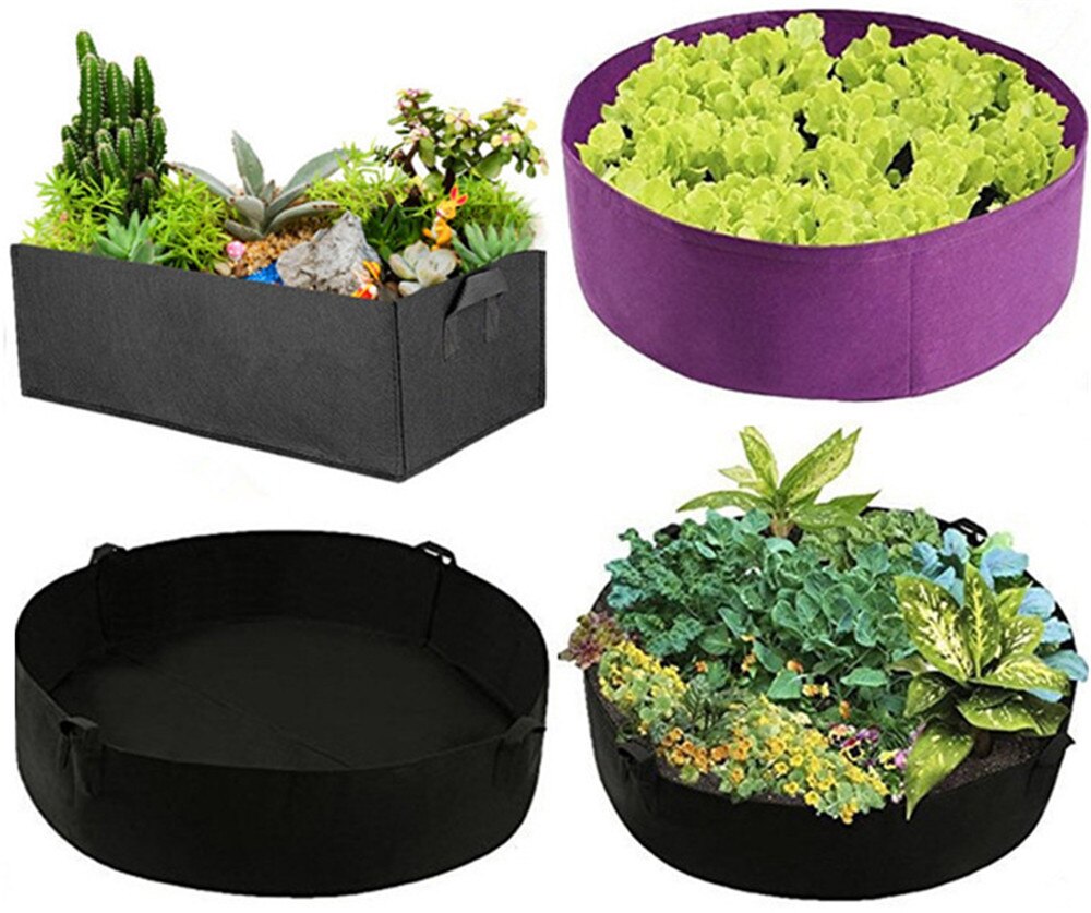 Stor planta plantor odlingspåsar andningsbara krukor plantera rotbehållare planta smarta krukor trädgårdstillbehör planteringspåsar