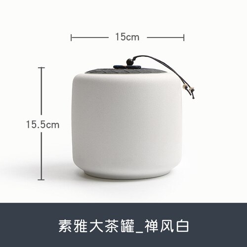 Tea Bag Storage Box Tea Coffee Sugar Storage Jars Ceramic Box Tea Coffee Sugar Storage Jars Set Caja Para Te Coffee Container: White