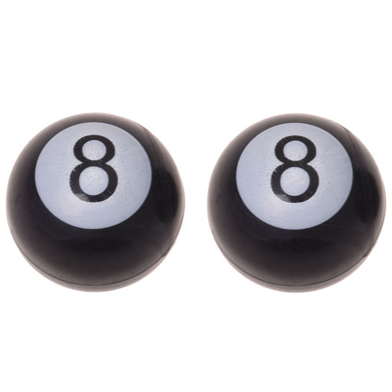 4 x Universal Car Truck Bike "Pool 8 Ball" Tire air Valve Stem Caps Wheel Rims