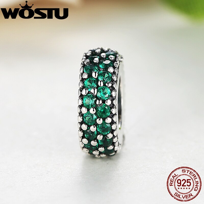 WOSTU Inspiration Spacer Charm Fit Original Bracelet 100% 925 Sterling Silver Authentic Beads DIY Necklace Jewelry For Women