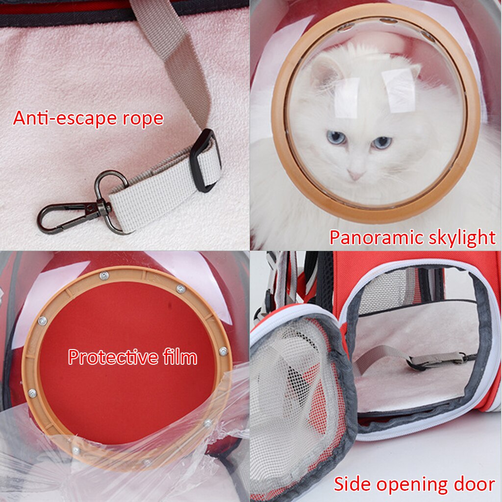Pet Hond Kat Zak Reizen Kat Carrier Huisdier Dubbele Schouder Carrier Bag Ruimte Capsule Kat Rugzak Voor Tas Kleine Huisdier handtas Dragen