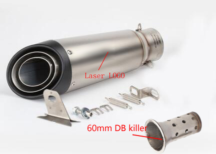 51mm 60mm Universal Motorcycle Exhaust Muffler Steel Pipe escape moto FOR gp project with DB killer gsxr 750 CBR10000 Z1000: a4-60mm