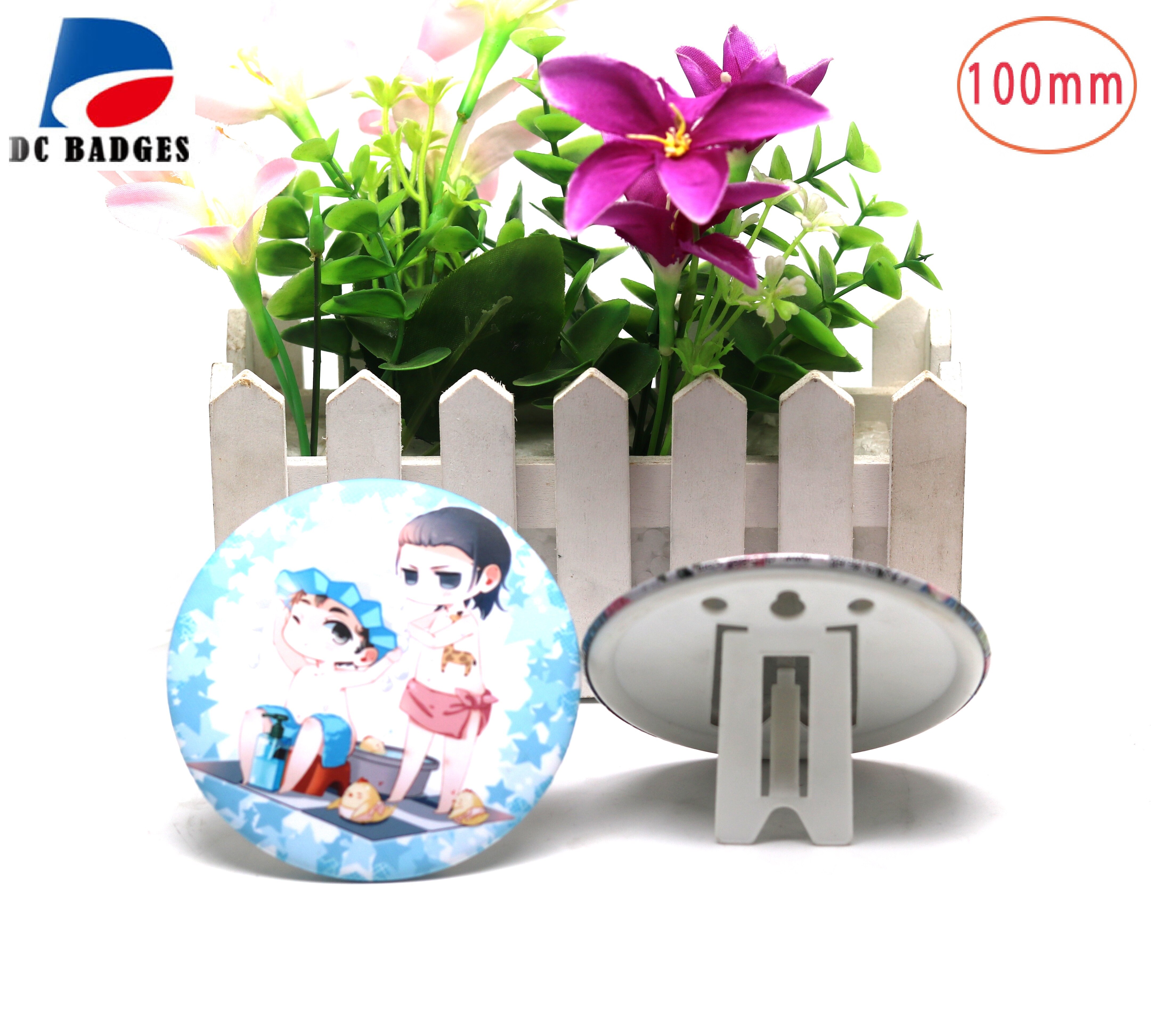 200 sets VAN 100MM Blank Knop Badge Fotolijst materiaal, DIY foto staner nodig Grote Knop Machine Maken