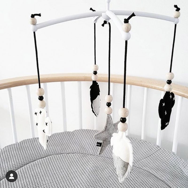 1 Set Nordic Baby Infant Felt Rattles Bed Bell Wind Chimes Toys Kids Children Room Hanging Decorations