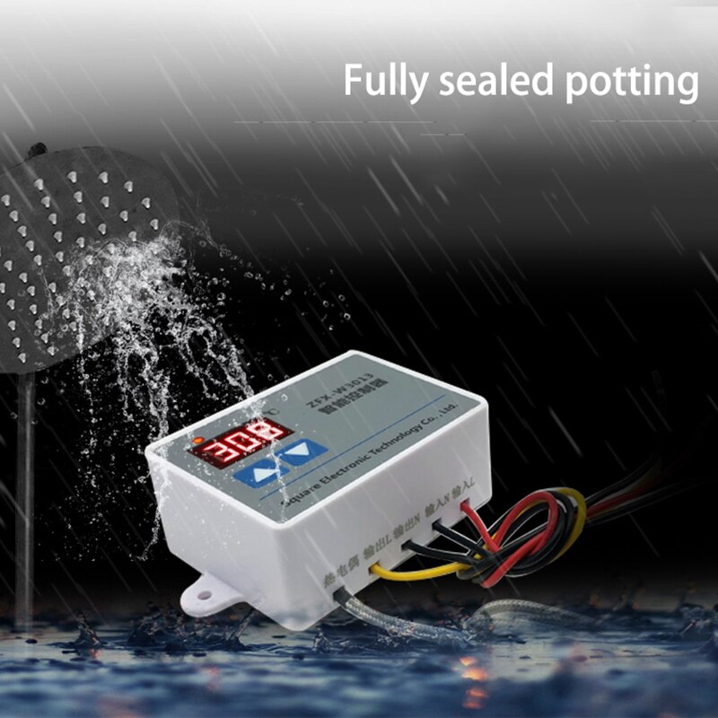 ZFX-W3013 Microcomputer Digital Thermostat 220V 0℃-999℃ Digital Display Electronic K-Type Thermocouple Controller