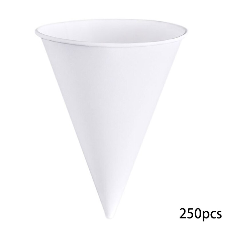 White Conical Disposable Paper Cup Disposable Snow... – Grandado