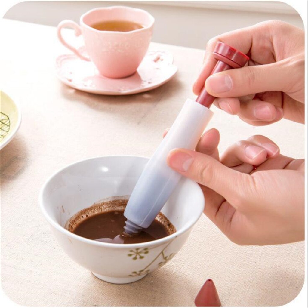 Bolígrafo de silicona para pasteles, jeringa de escritura para glaseado, herramienta de decoración para hornear, boquillas de pastelería para manga pastelera, accesorios de cocina