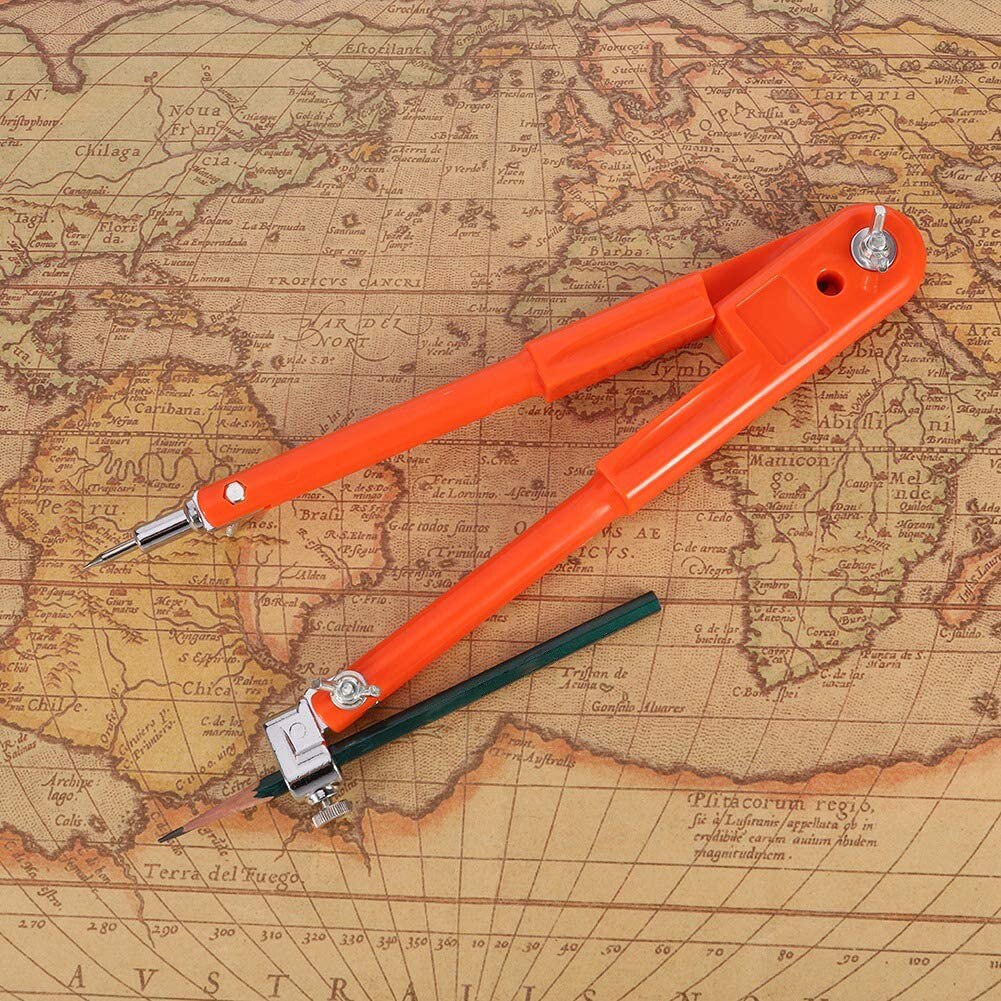 Stock--Carpenter Precision Pencil Compasses Large Diameter Adjustable Dividers Marking And Scribing Compass For Woodworking