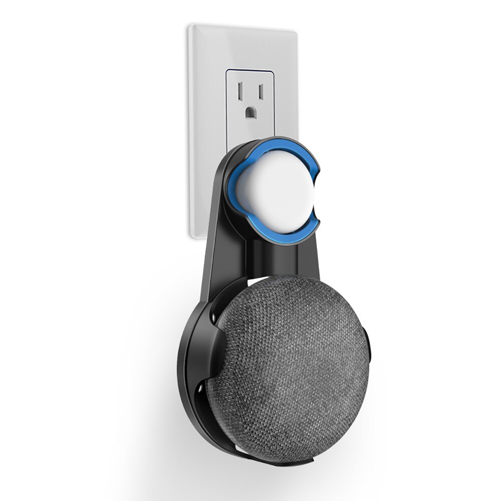 Sportlink Houder Voor Google Thuis Mini Nest Mini Voice Assistent Outlet Wall Mount Stand Beugel Keuken Slaapkamer Badkamer Office: Black