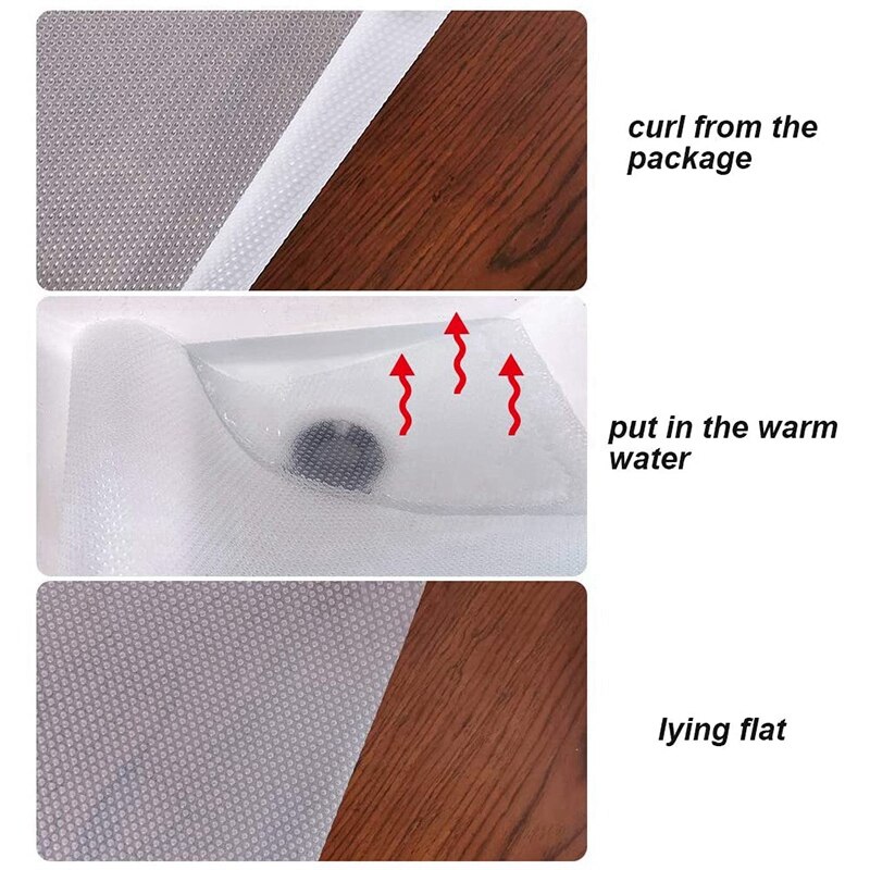4 rollen plankbeschermers voor keuken, kast, antislip ladebeschermers voor koelkast, bureau, schoen placemats