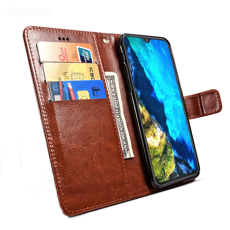 Luxury Wallet Cubot P30 Case Funda Vintage Flip Leather Cases Business Protective Cover With Front Card Slots Phone Book 6.3"