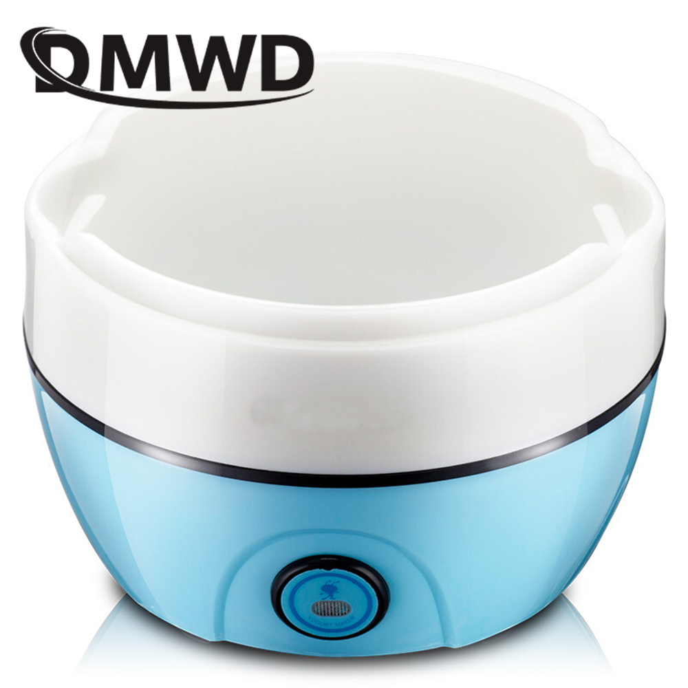DMWD Electric Yogurt Maker Mini Multifunction 3 Cups Yoghourt Machine 1L Stainless Steel Liner Leben Natto Rice Wine Fermenter