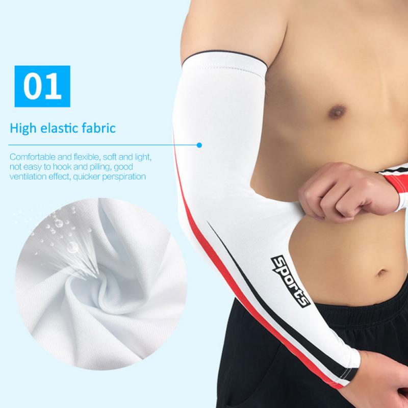 1pcs Sports Safety Wrist Support Arm guard Sport Cycling Running Bicycle UV Sun Protection Breathable Arm Sleeve for Drive