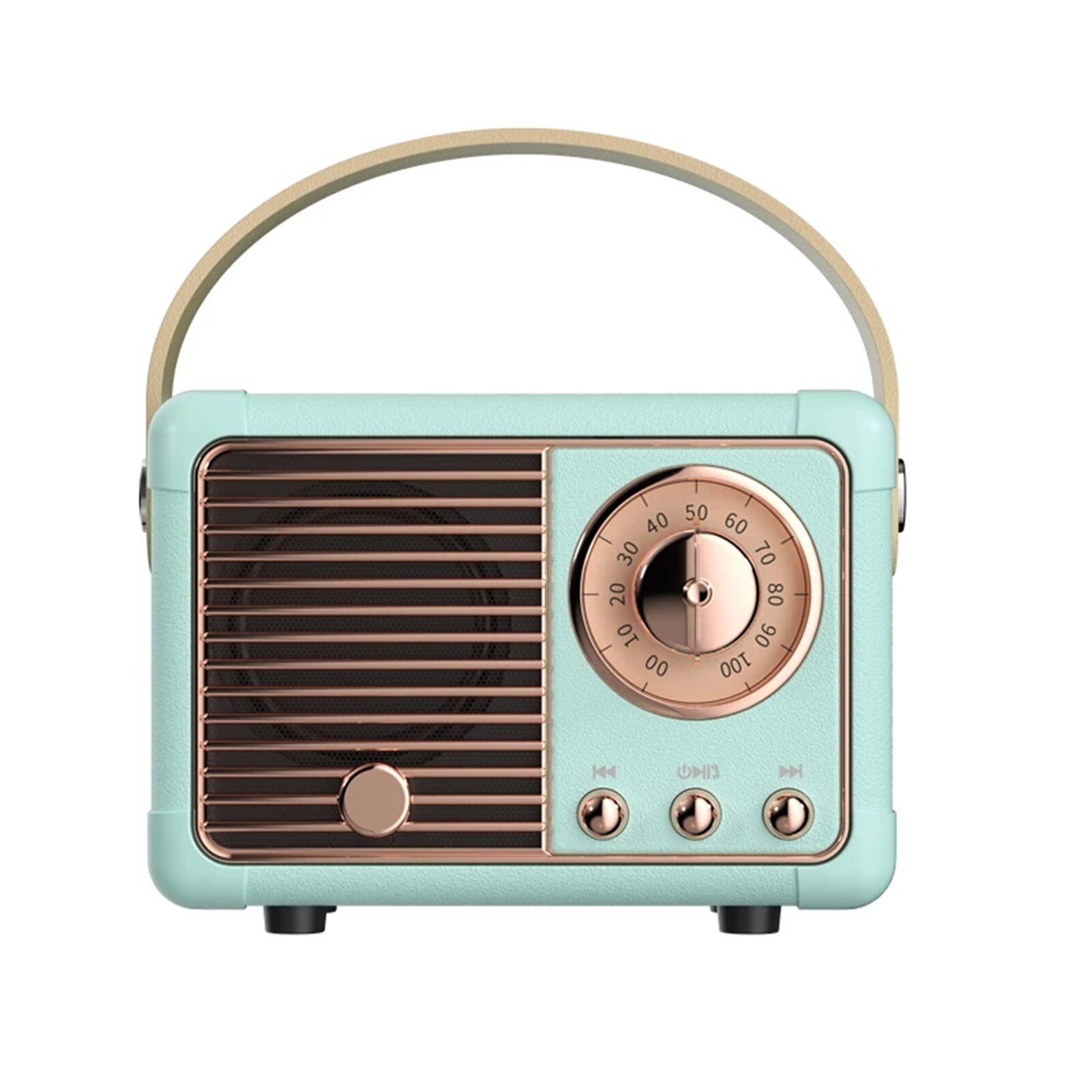 Retro Bluetooth Speaker HM11 Classical Retro FM Radio Receiver Portable Decoration Mini Speakers Travel Music Player: Blue