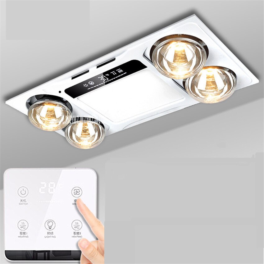 SH-14 Bath Heater Integrated Ceiling Embedded Smart Bath Light Toilet Led Lighting Heating Bulb 3 In 1 Warm Air Blower Lamp
