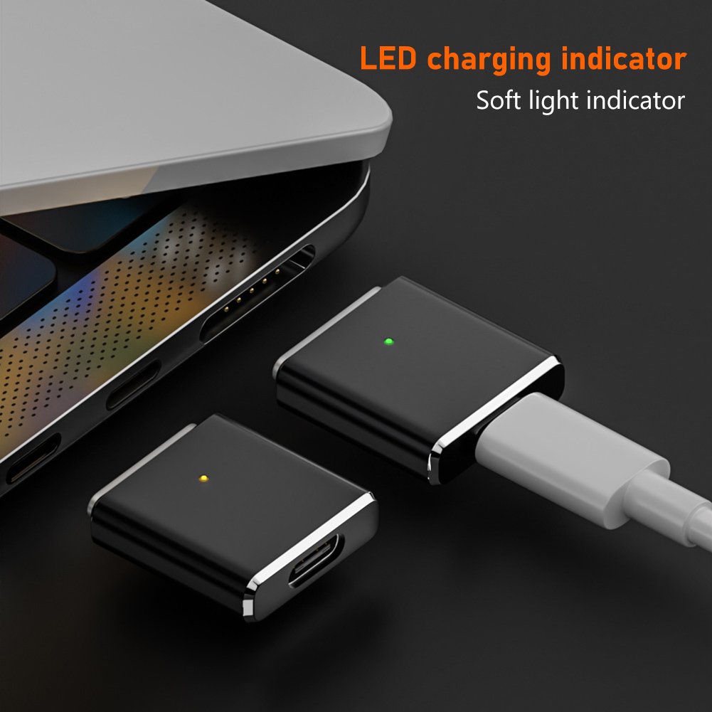 PD 100W genere-C a per Magsafe 3 connettore adattatore USB C magnetico connettore convertitore spina di ricarica per computer portatile per MacBook aria/pro