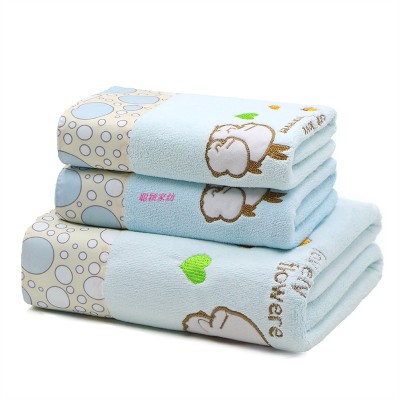 Katoen Volwassen Handdoek Set 3Pcs Kant Bad Hand Gezicht Strand Roze Handdoeken Borduren Familie Volwassen Bruiloft Thuis FG1001