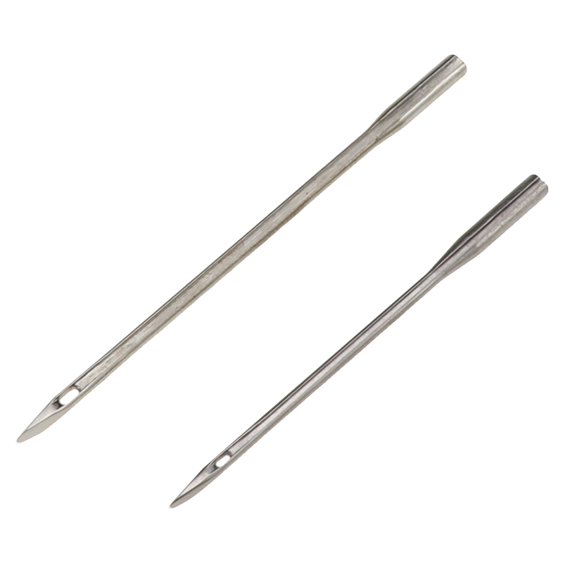 Kit de aguja de hilo de coser para punto de cruz de cuero, punzón de costura de cuero con hilo